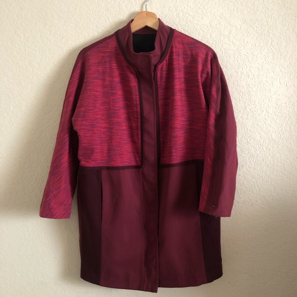 lululemon athletica Jackets & Blazers - Lululemon Cocoon Car Coat Jacket Red Berry Size Small